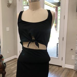 Victoria’s Sport Little Black Crop Dress